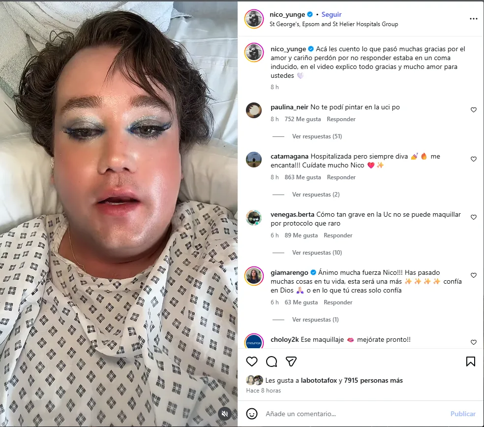 Nico Yunge Aclara Su Situación De Salud Desde El Centro Médico