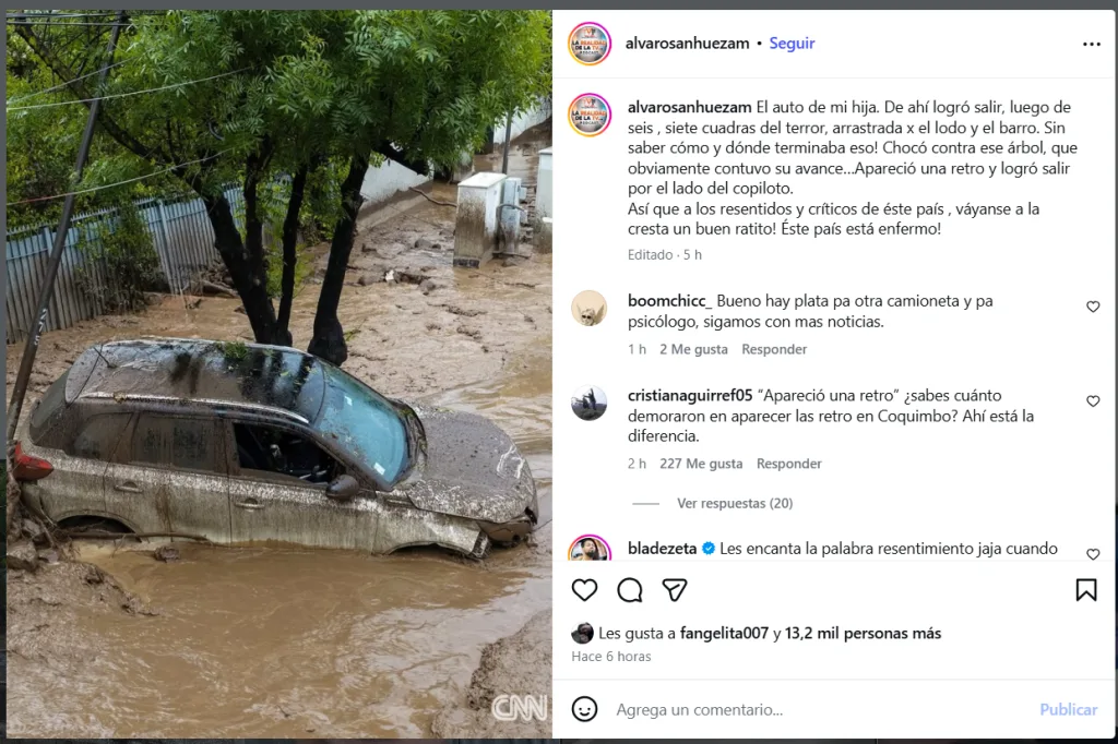 Álvaro Sanhueza Relata Angustiante Momento Durante El Aluvión En Las Condes