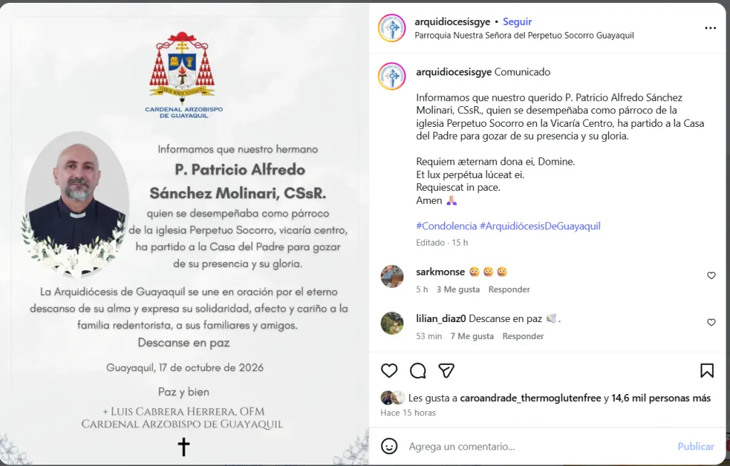 Arquidiócesis de Guayaquil, Ecuador.
