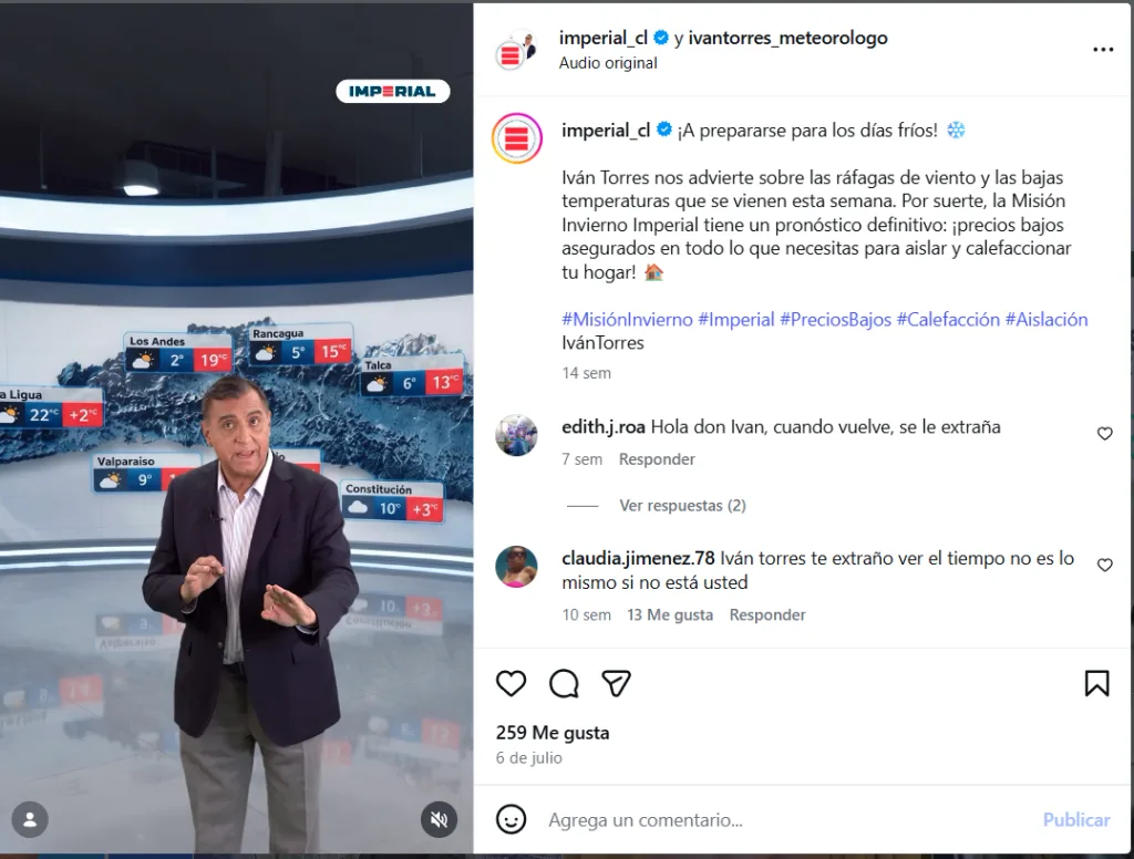 Ivánt Torres Meteorólogo De TVN
