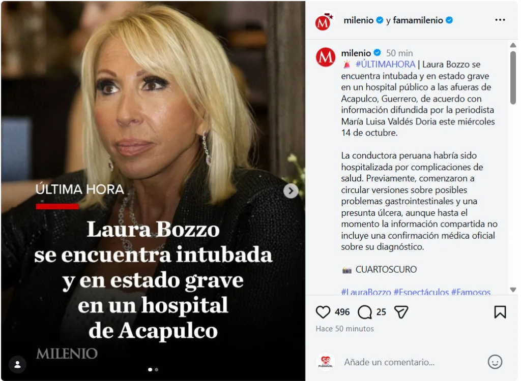Laura Bozzo Situación De Salud
